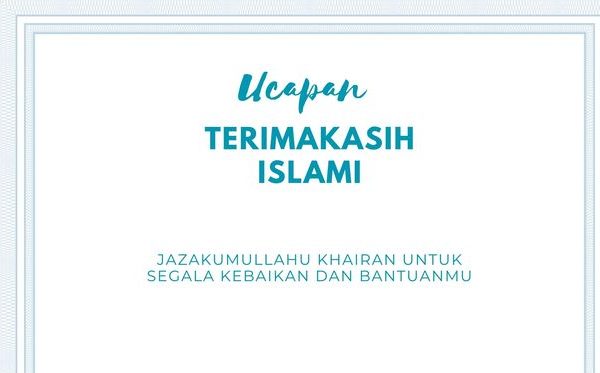 Ucapkanlah “Terima Kasih” Disertai dengan Doa